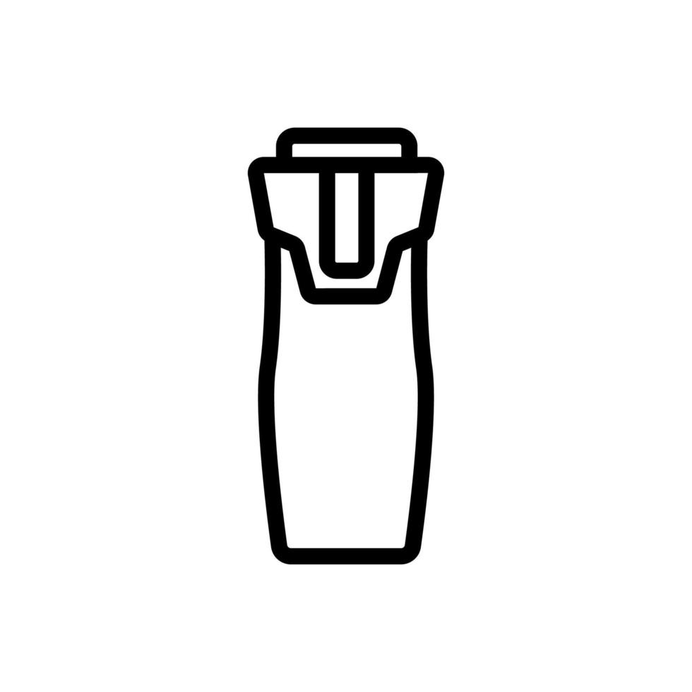 ilustração de contorno de vetor de ícone de garrafa térmica