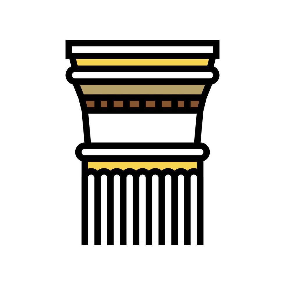 coluna antiga roma ilustração vetorial de ícone de cor vetor