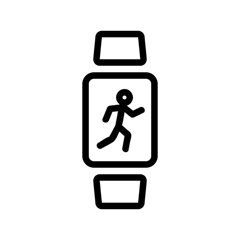 vetor de ícone do smartwatch. ilustração de símbolo de contorno isolado