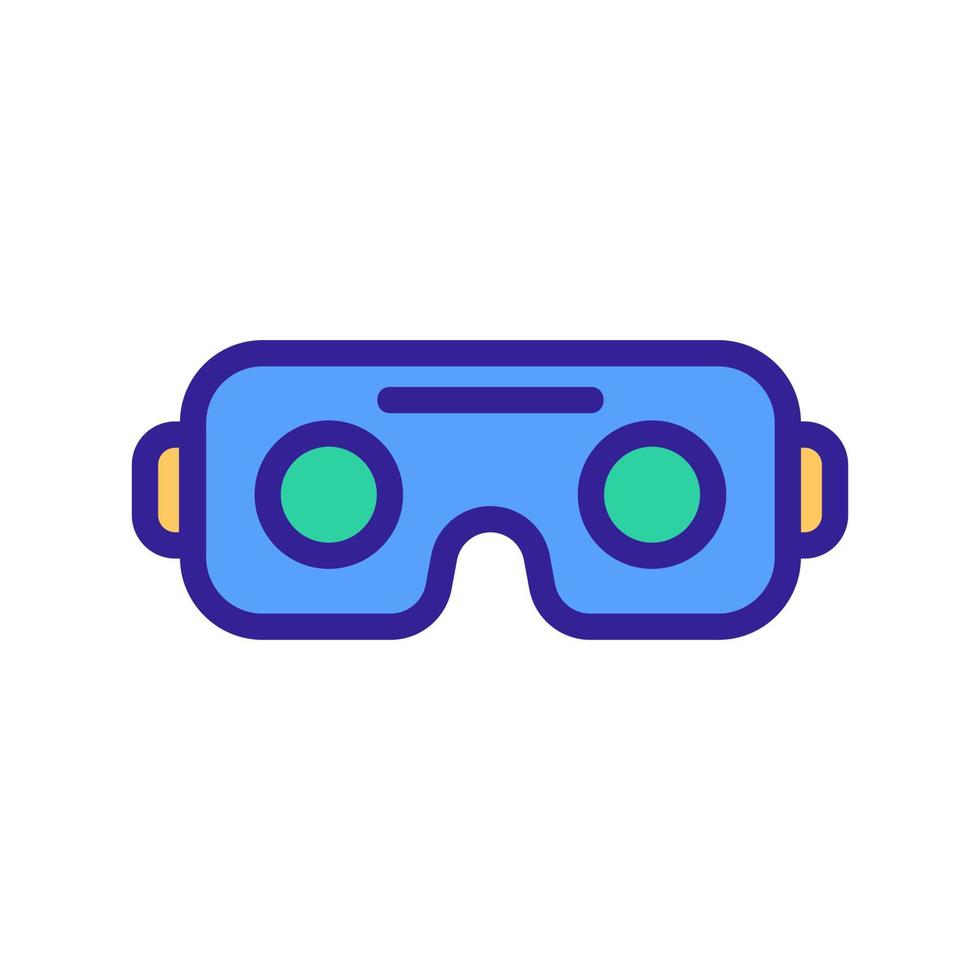 óculos são um ícone de vetor virtual. ilustração de símbolo de contorno isolado
