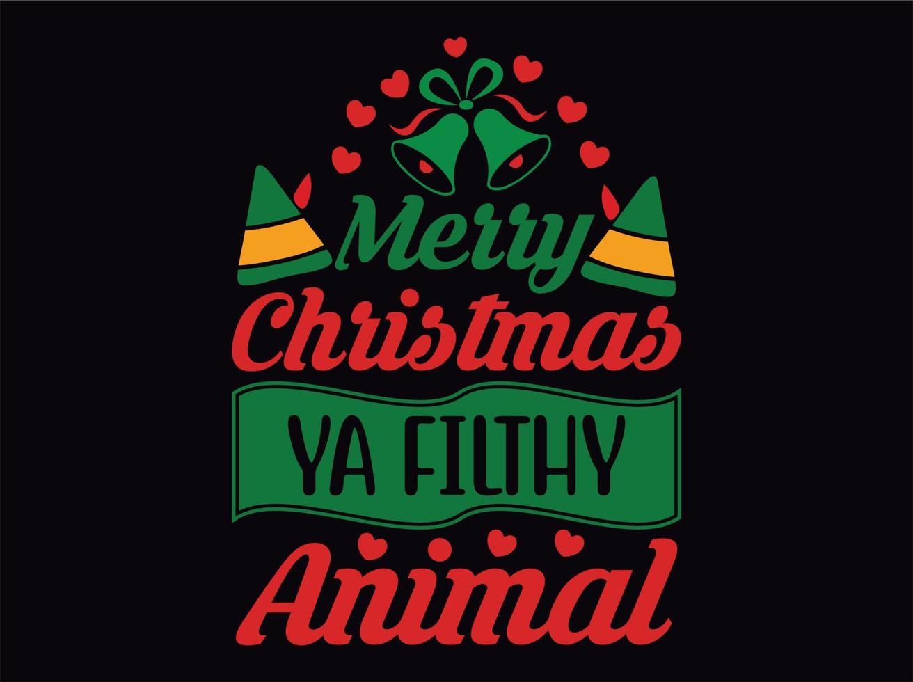 arquivo de design de camiseta de natal vetor