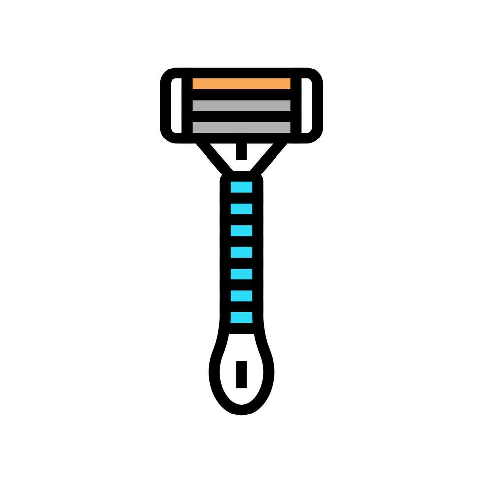 ilustração vetorial de ícone de cor de ferramenta de barbear vetor