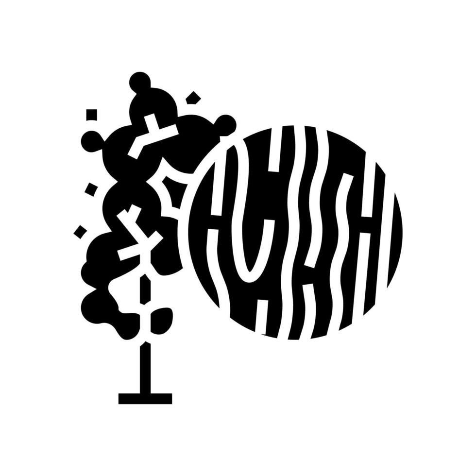ilustração vetorial de ícone de glifo de madeira de mogno vetor
