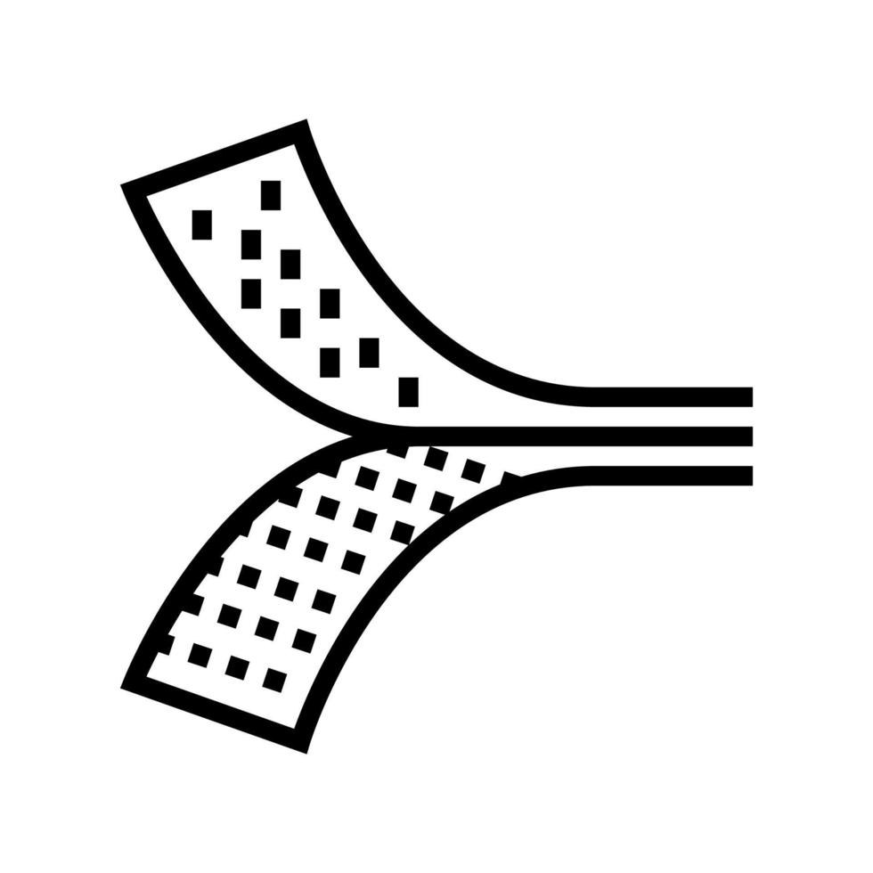 ilustração em vetor ícone de linha de fita de fixação