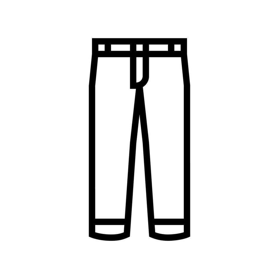 ilustração vetorial de ícone de linha de vestuário de menino de calças vetor