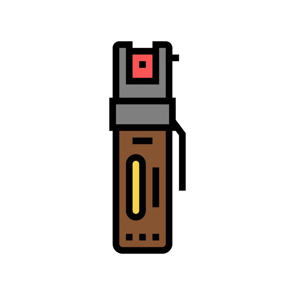 ilustração vetorial de ícone de cor de spray de pimenta vetor