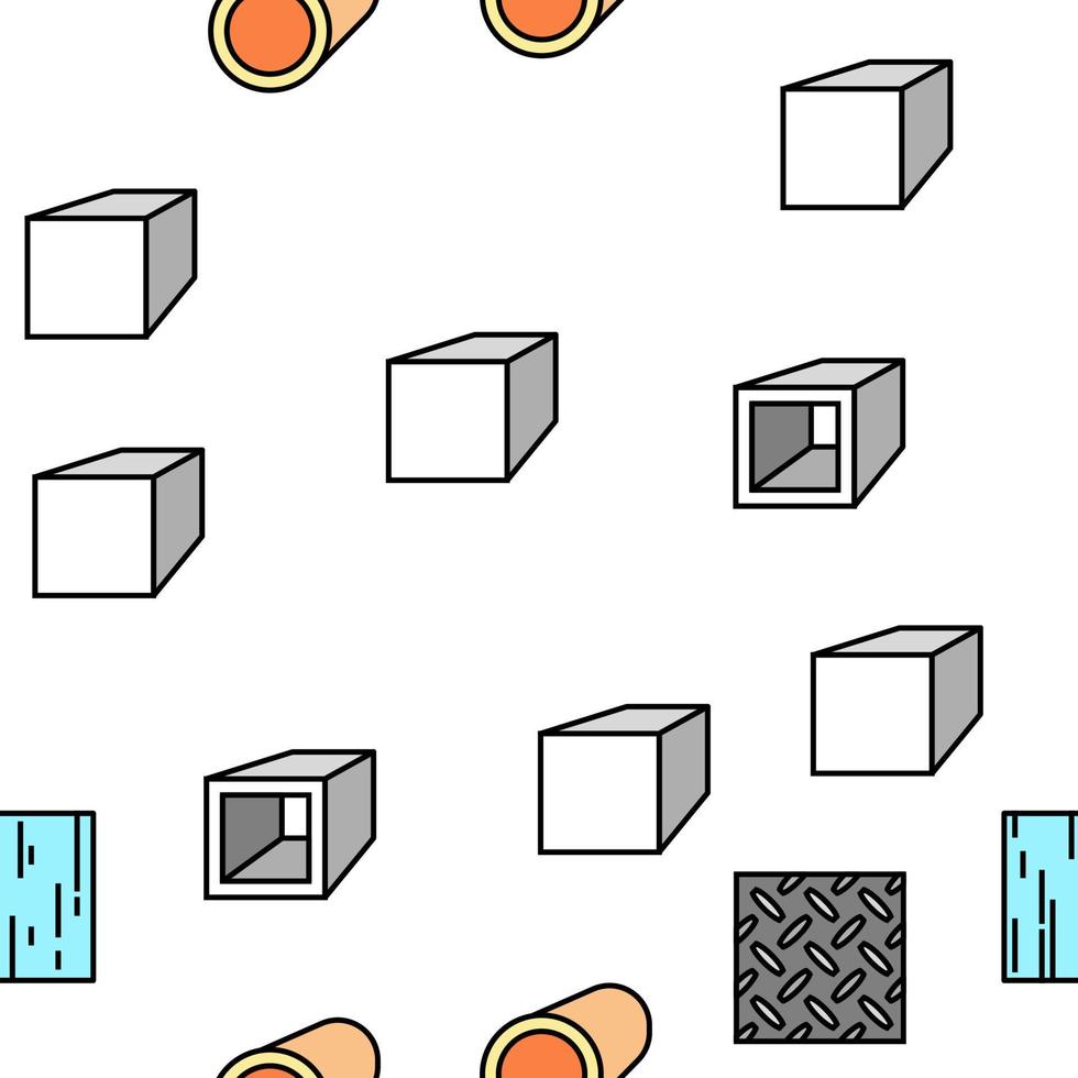 padrão sem emenda de vetor de feixe de construção de material metálico