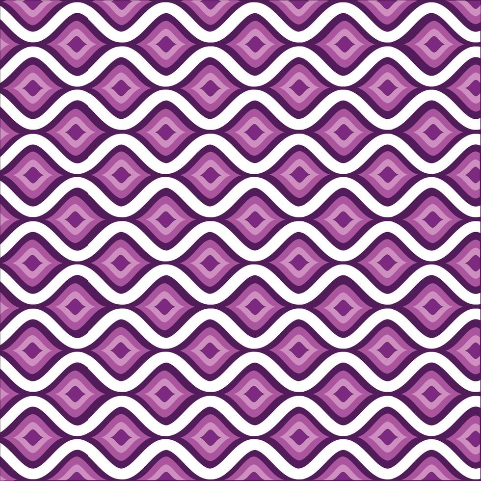 fundo vintage feito de formas de gota magenta concêntricas entre linhas brancas curvas. linhas em ziguezague, magenta, ziguezague, tortuoso, sinuoso, serpentino, magenta e branco, fundo decorativo vetor