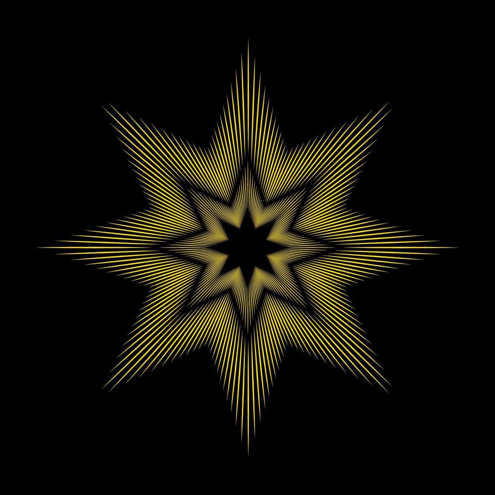 modelo de logotipo de vetor de explosão de estrela de sol amarelo