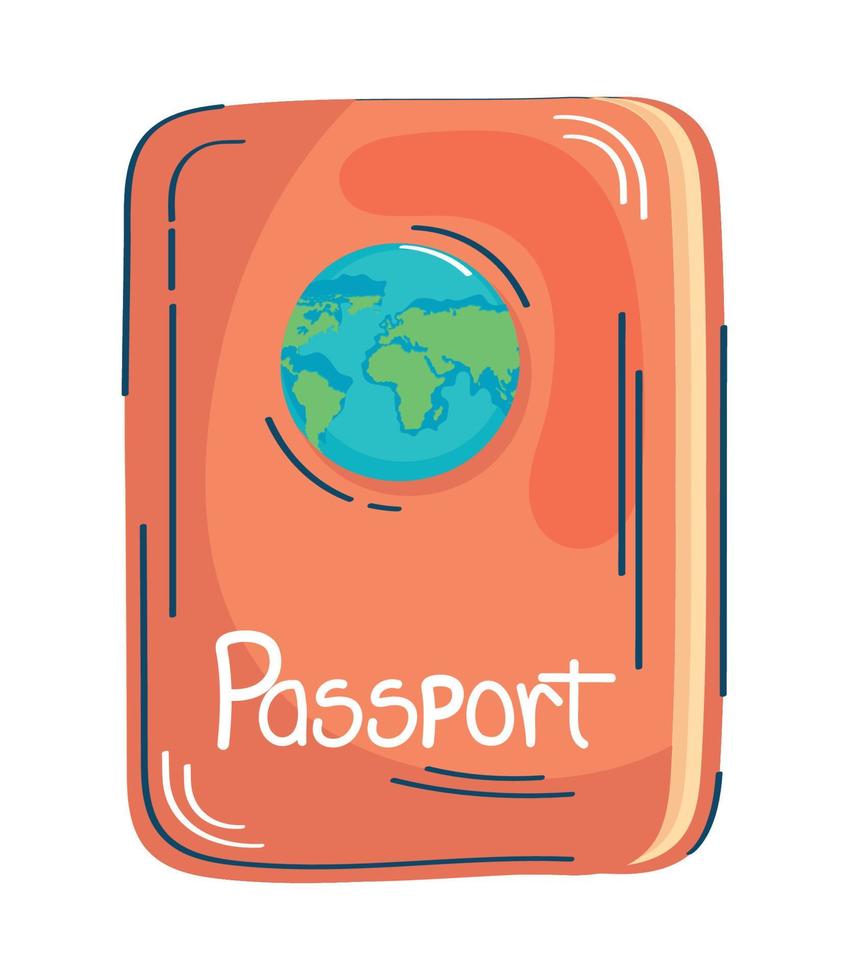 viagem documento passaporte vetor