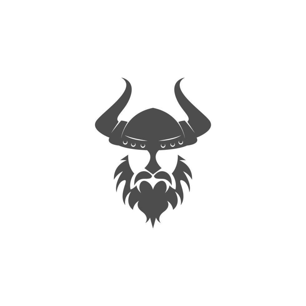 design de logotipo de ícone viking vetor