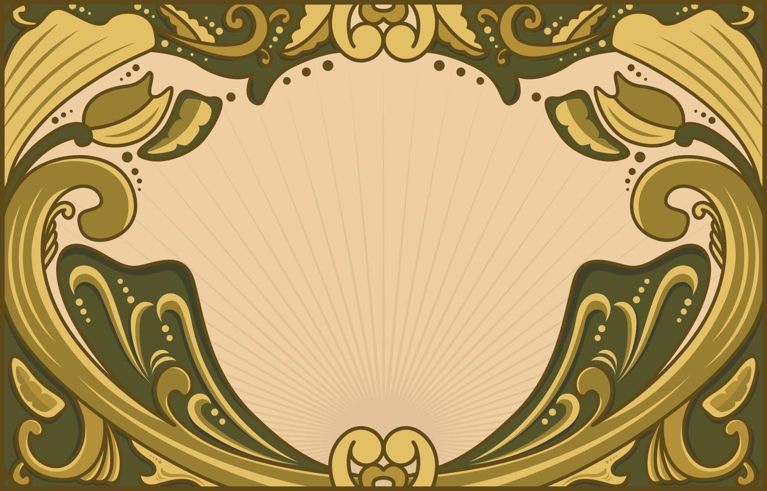 fundo de ornamento art nouveau vetor