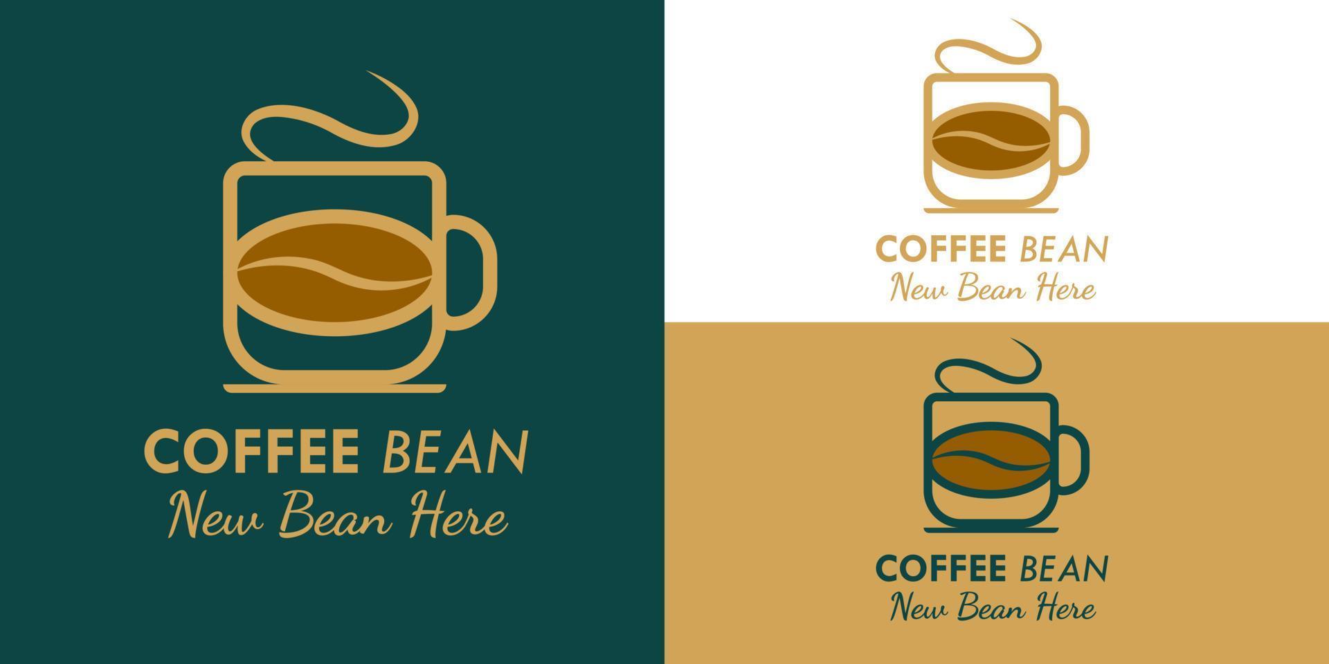 design de logotipo de café. modelo de logotipo vetor