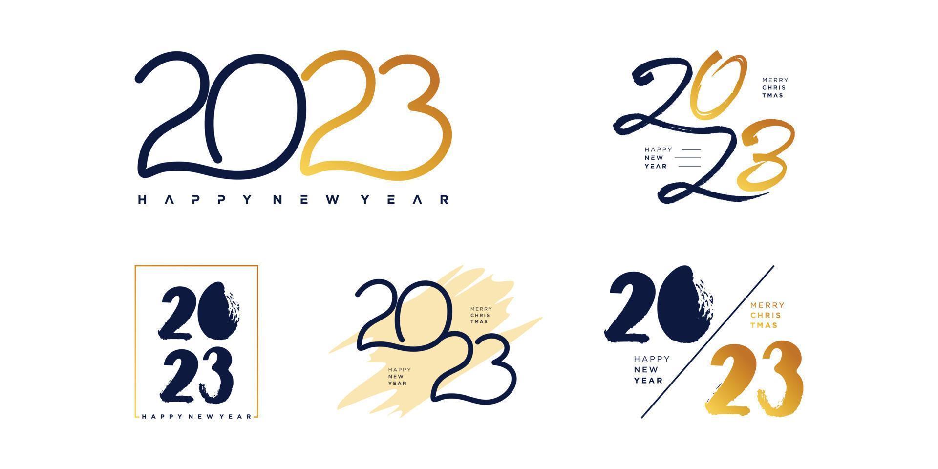 Vetor de design de logotipo 2023 com conceito criativo exclusivo para vetor premium de trabalho de projeto