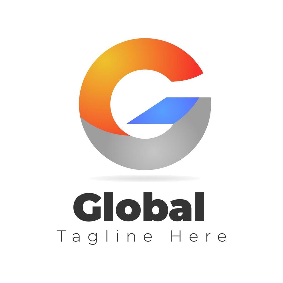 vetor de logotipo global