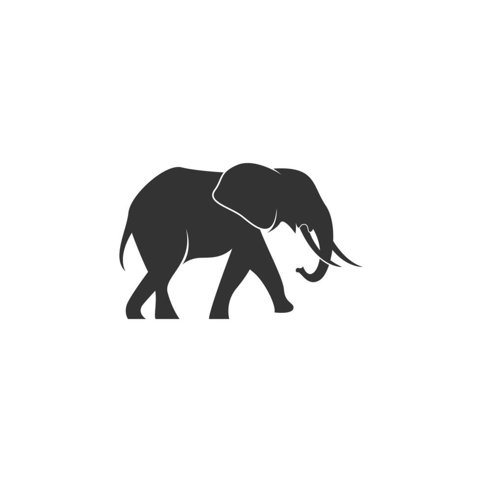 ilustração de design de logotipo de ícone de elefante vetor