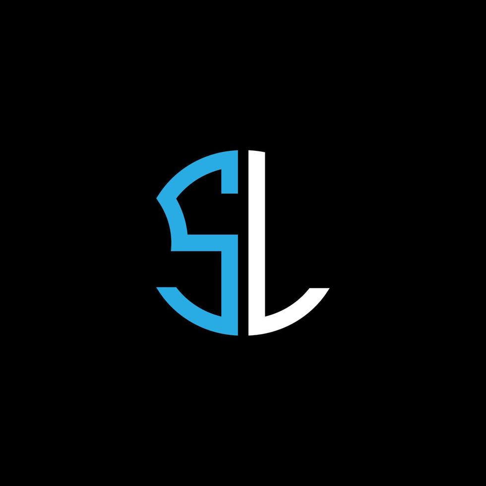 sl letter logo design criativo com gráfico vetorial, design de logotipo simples e moderno abc. vetor