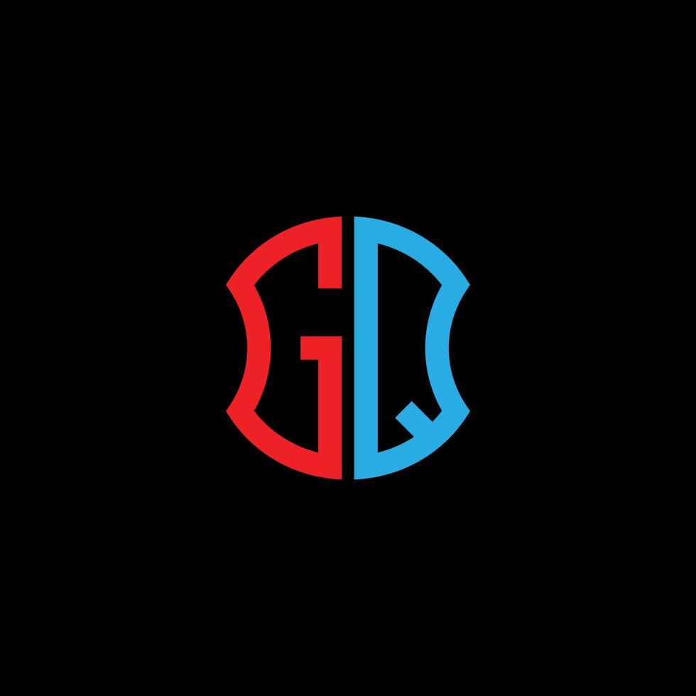 gq letter logo design criativo com gráfico vetorial, design de logotipo simples e moderno abc. vetor