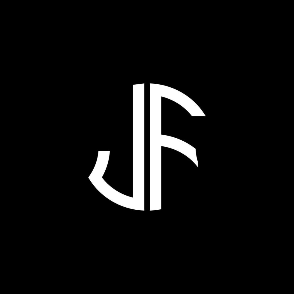 jf letter logo design criativo com gráfico vetorial, design de logotipo simples e moderno abc. vetor