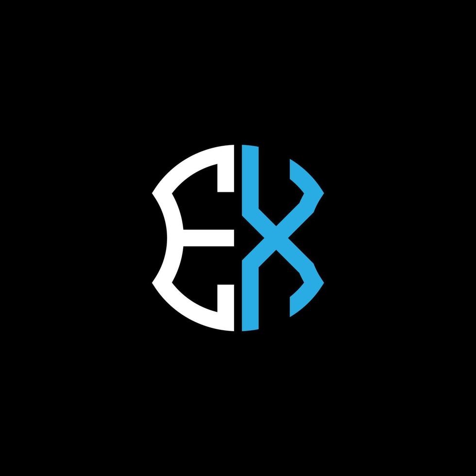 ex letter logo design criativo com gráfico vetorial, abc design de logotipo simples e moderno. vetor