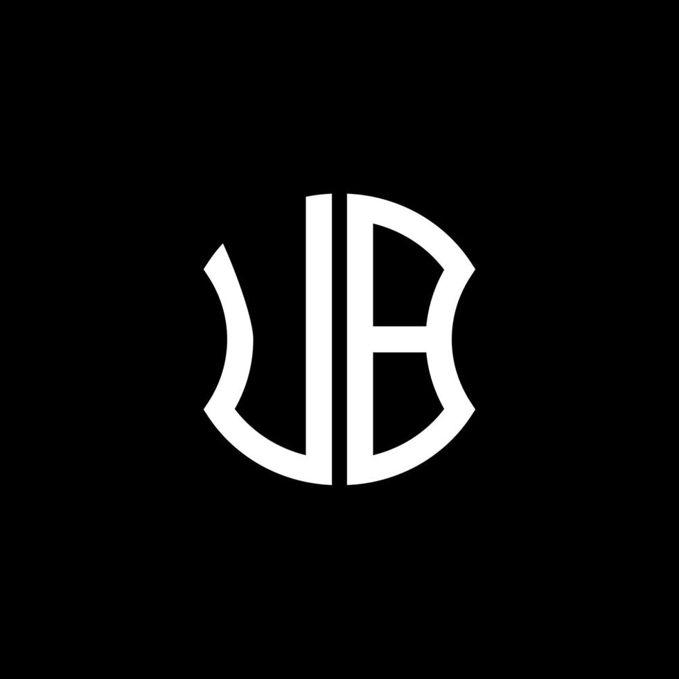 design criativo de logotipo de letra ua com gráfico vetorial, design de logotipo simples e moderno abc. vetor