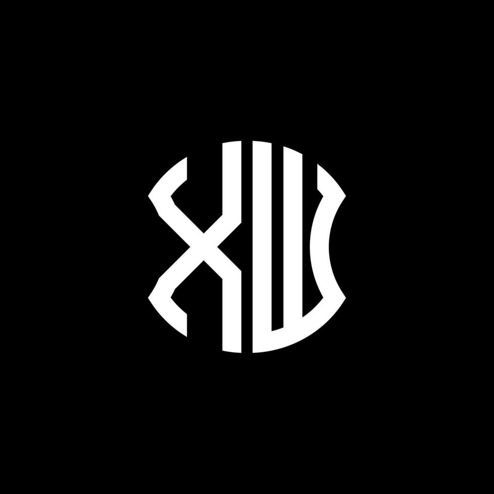 xw letter logo design criativo com gráfico vetorial, design de logotipo simples e moderno abc. vetor