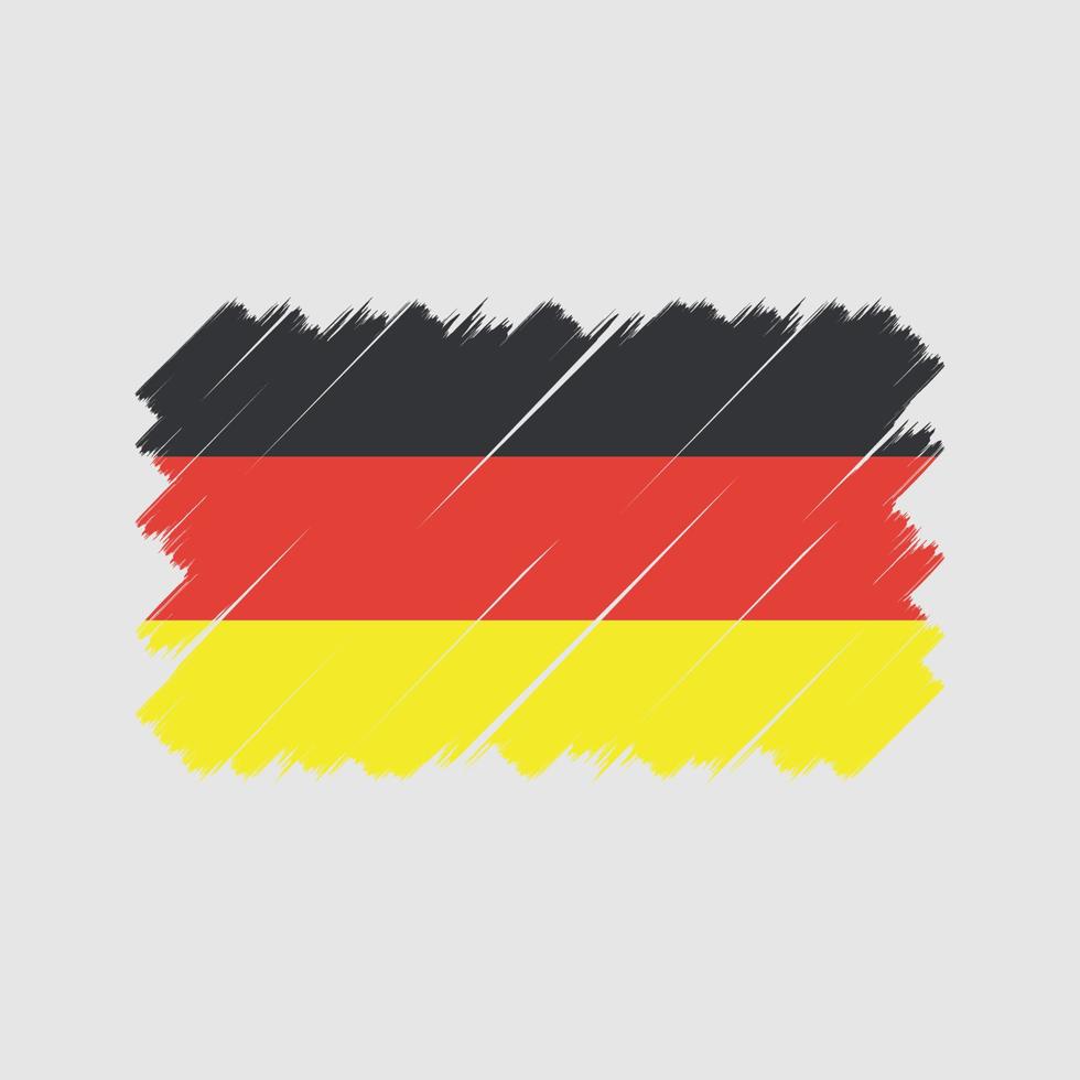 escova de bandeira da alemanha. bandeira nacional vetor