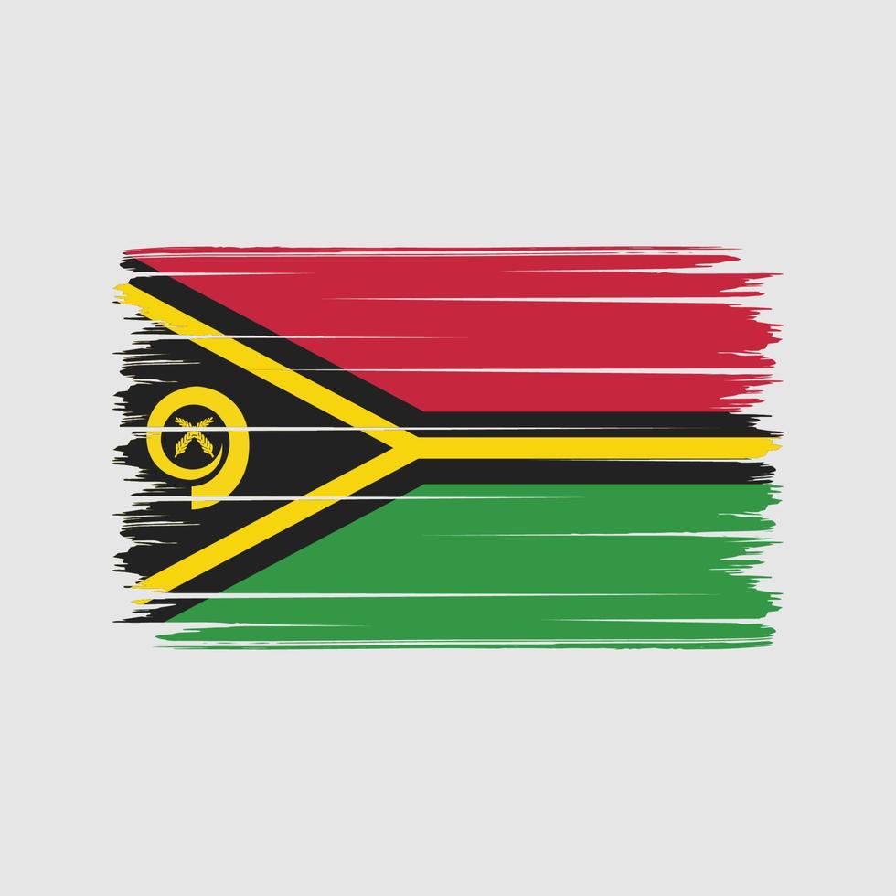 pinceladas de bandeira vanuatu. bandeira nacional vetor