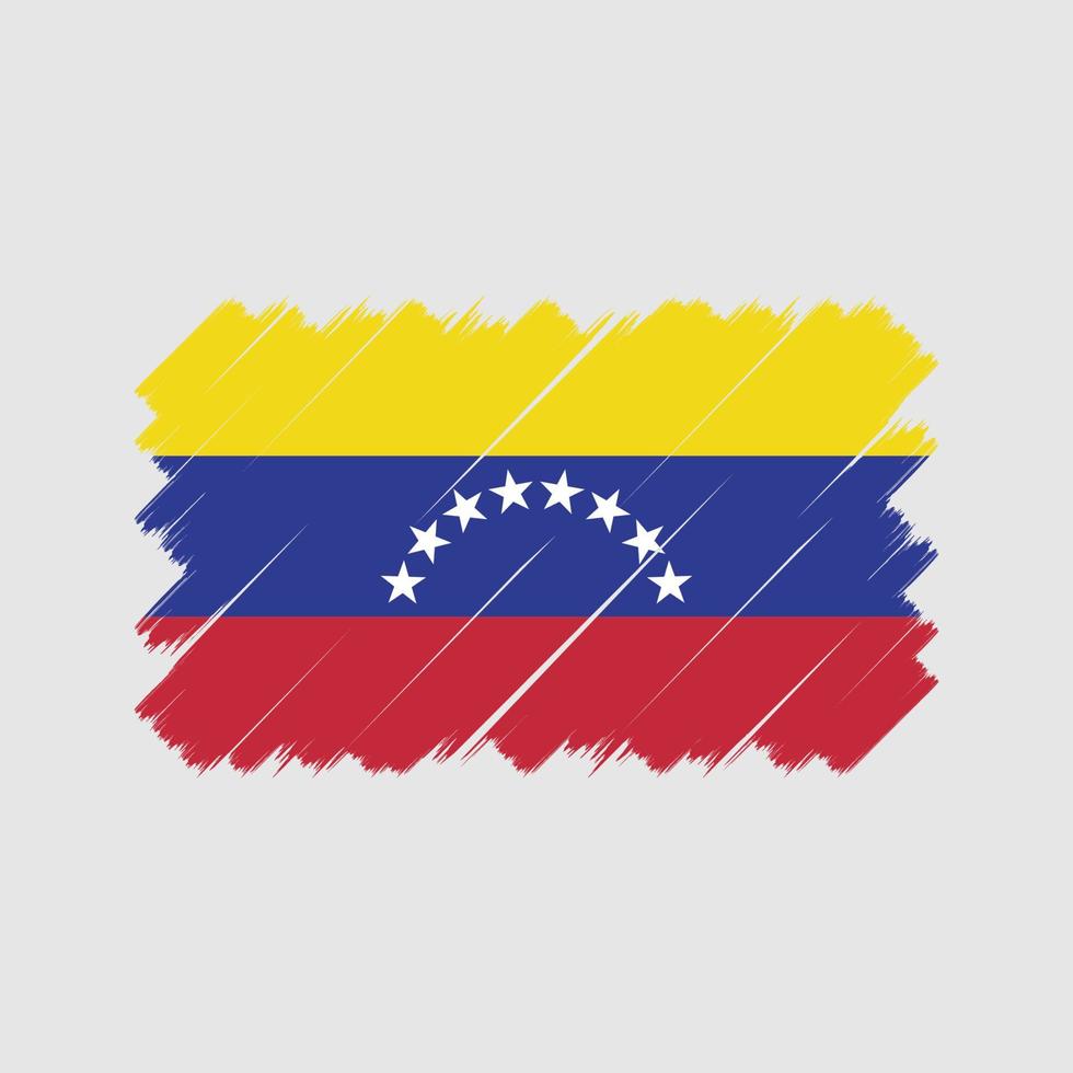 escova de bandeira da venezuela. bandeira nacional vetor