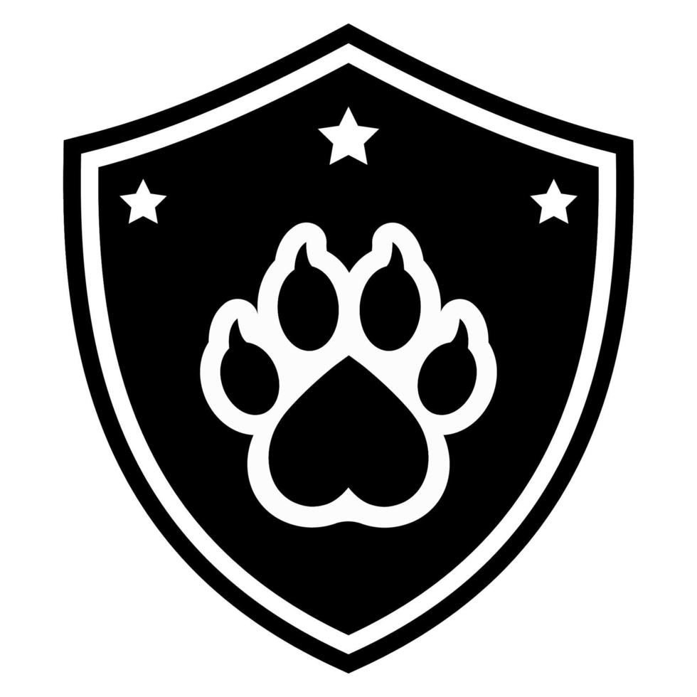 clínica veterinária e logotipo da loja de animais. vetor