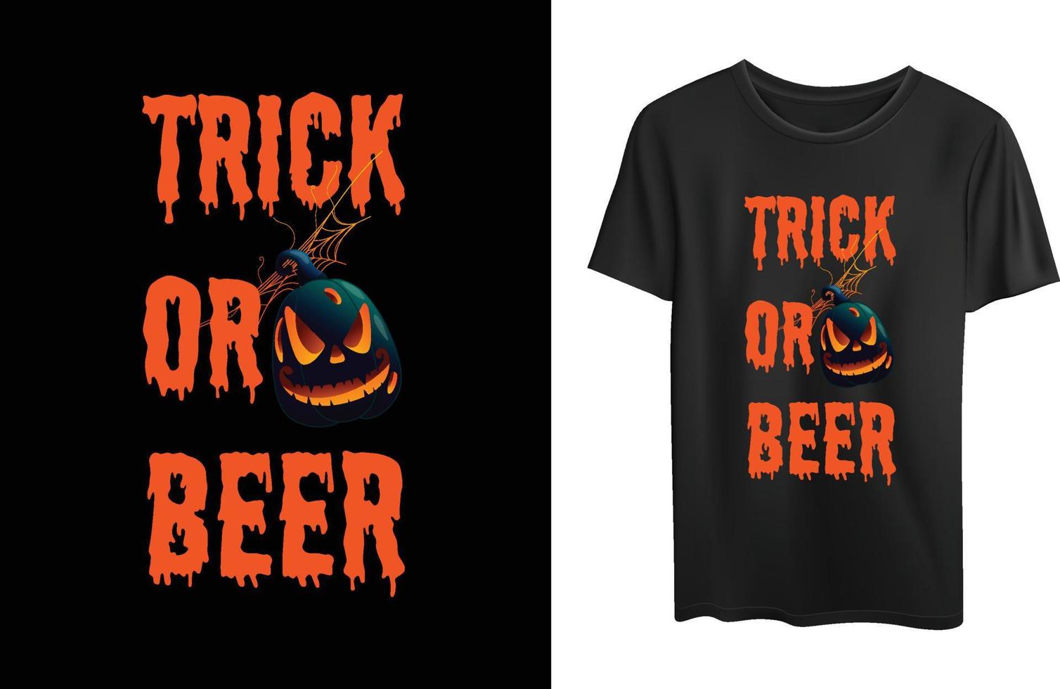 camiseta de tipografia de vetor de halloween