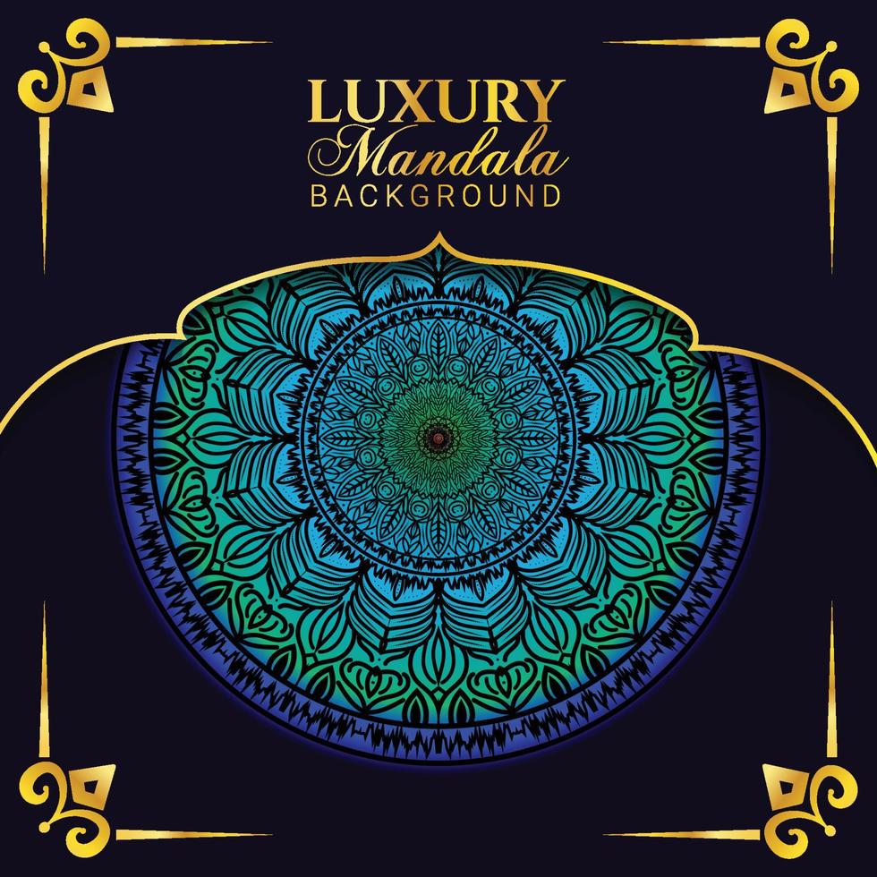 fundo de mandala de luxo vetor