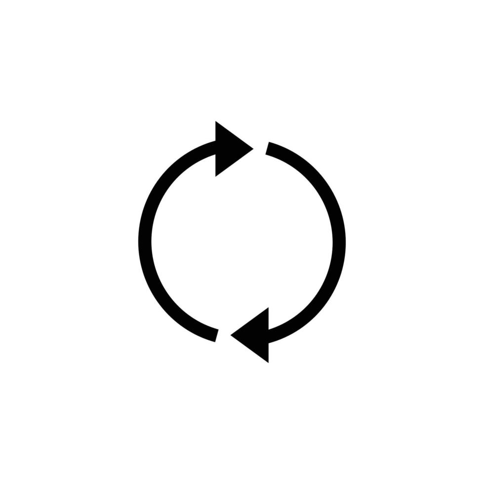 vetor de ícone de seta do círculo. ilustração em vetor ícone seta círculo