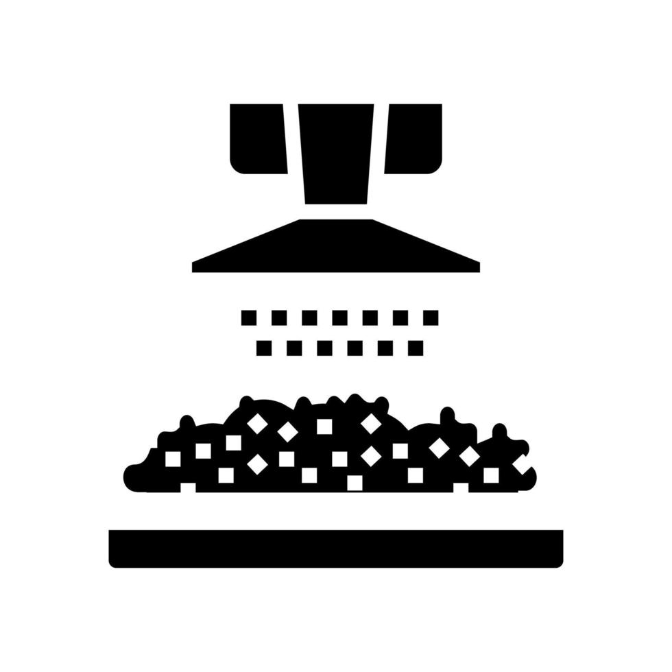 fabricação de ilustração vetorial de ícone de glifo de produto de queijo vetor