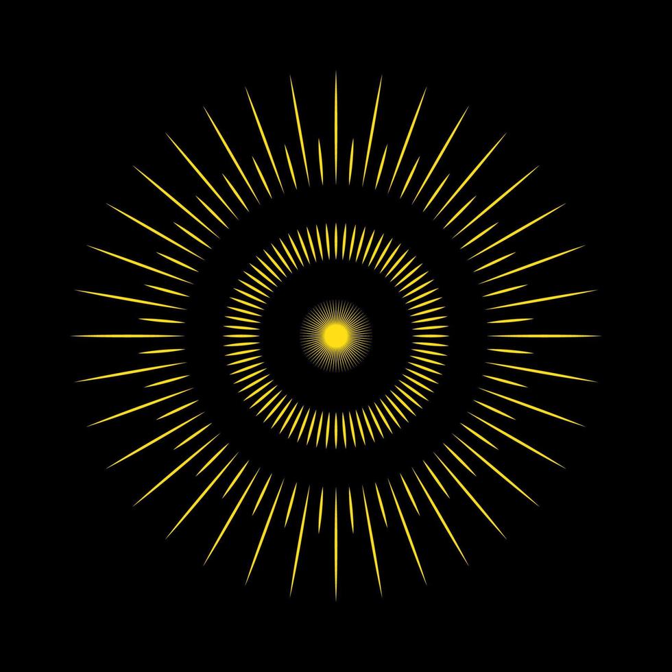 modelo de logotipo de vetor de explosão de estrela de sol amarelo