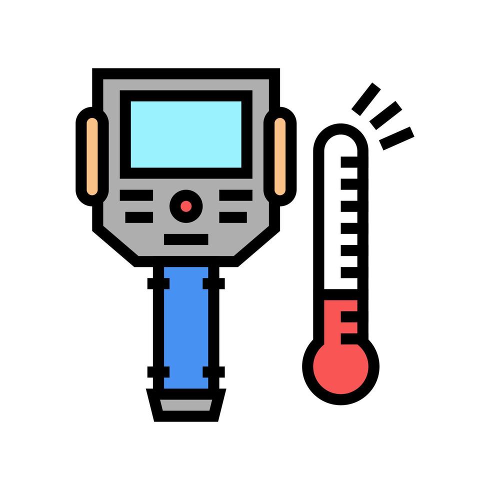ilustração em vetor ícone de cor do termovisor