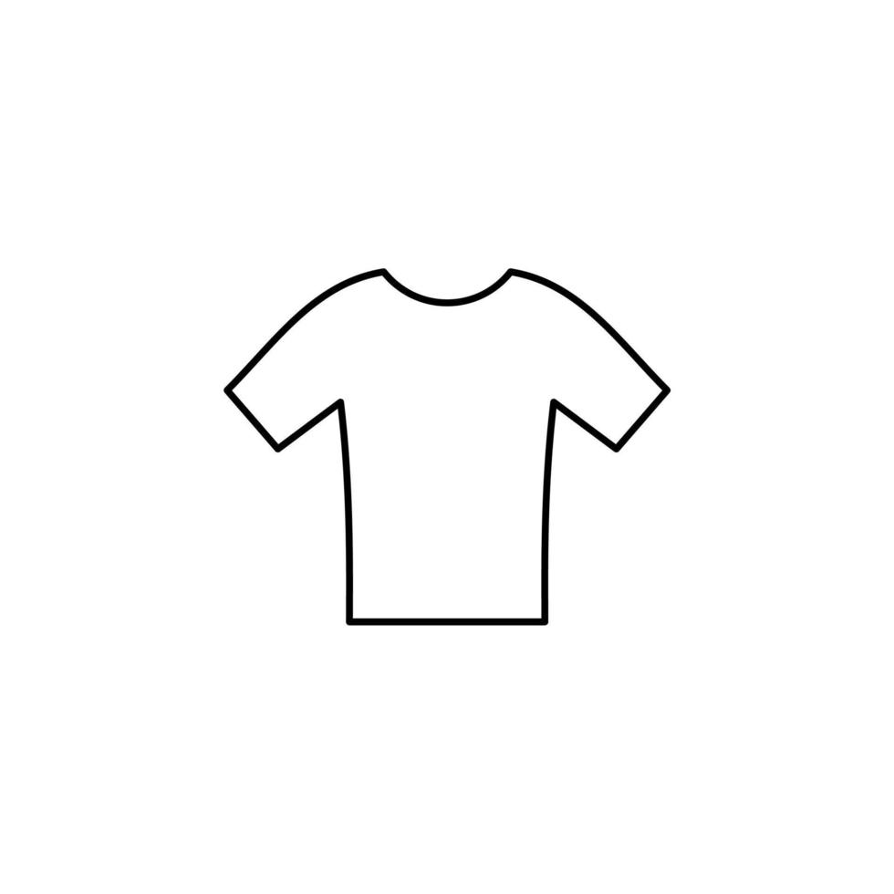 camisa, moda, polo, modelo de logotipo de ilustração vetorial de ícone de linha fina de roupas. adequado para muitos propósitos. vetor