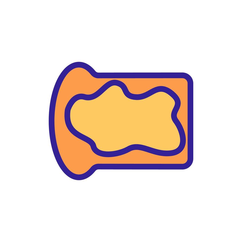 vetor de ícone de manteiga de noz. ilustração de símbolo de contorno isolado