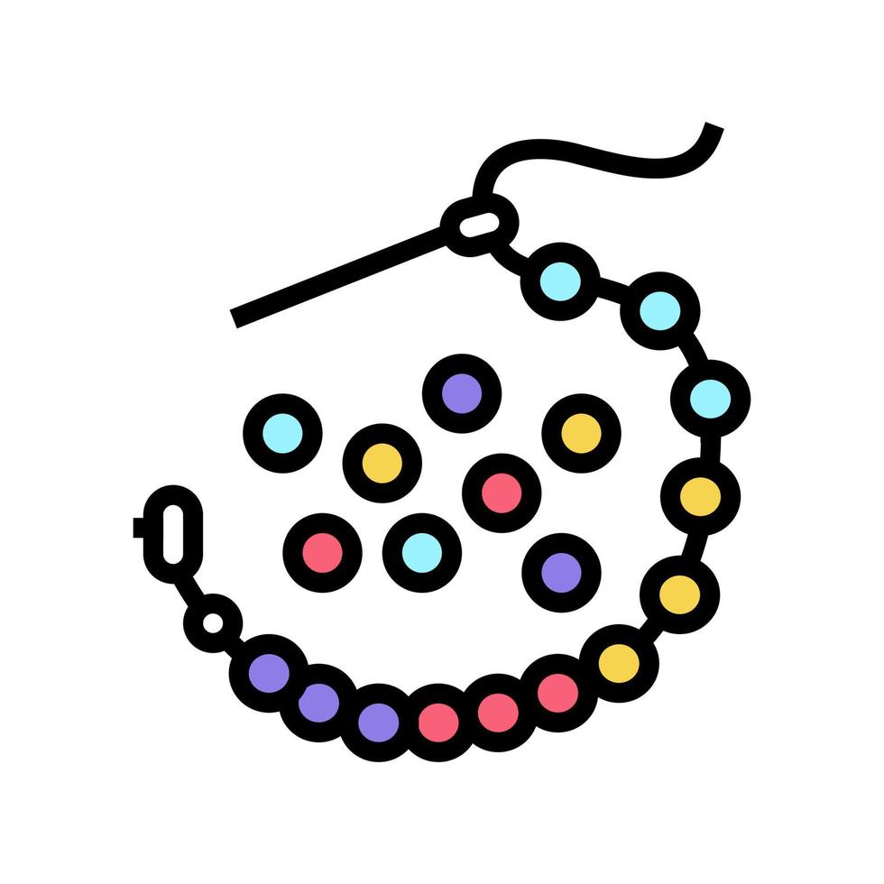 ilustração em vetor ícone de cor de contas de agulha