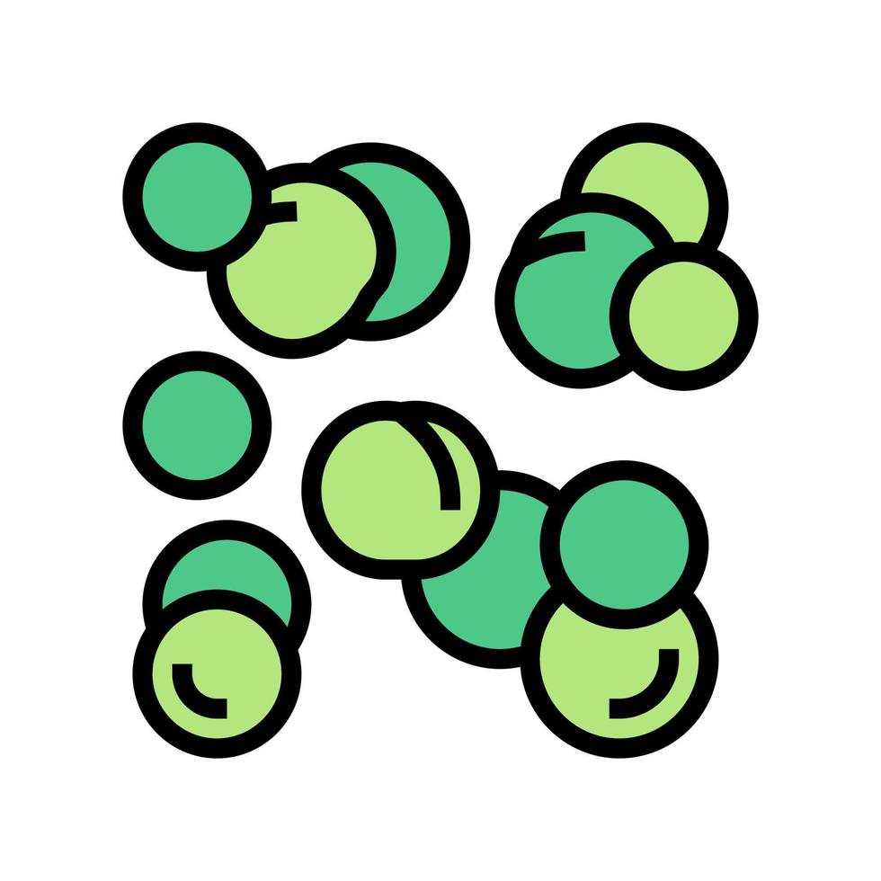 ilustração em vetor ícone de cor de ervilhas de feijão