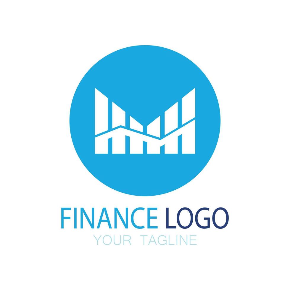 finanças de negócios e logotipo de marketing ilustração vetorial modelo de ícone design logotipo de contabilidade financeira com conceito de vetor moderno