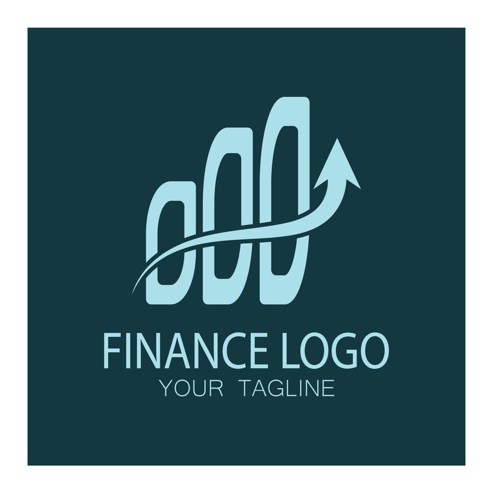 finanças de negócios e logotipo de marketing ilustração vetorial modelo de ícone design logotipo de contabilidade financeira com conceito de vetor moderno