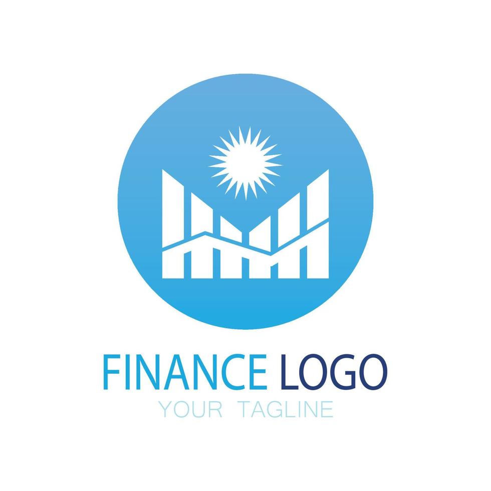 finanças de negócios e logotipo de marketing ilustração vetorial modelo de ícone design logotipo de contabilidade financeira com conceito de vetor moderno