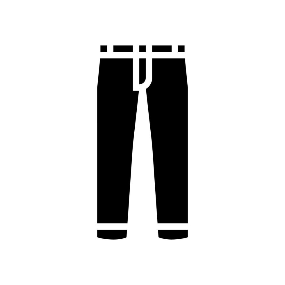 calças menino vestuário glifo ícone ilustração vetorial vetor