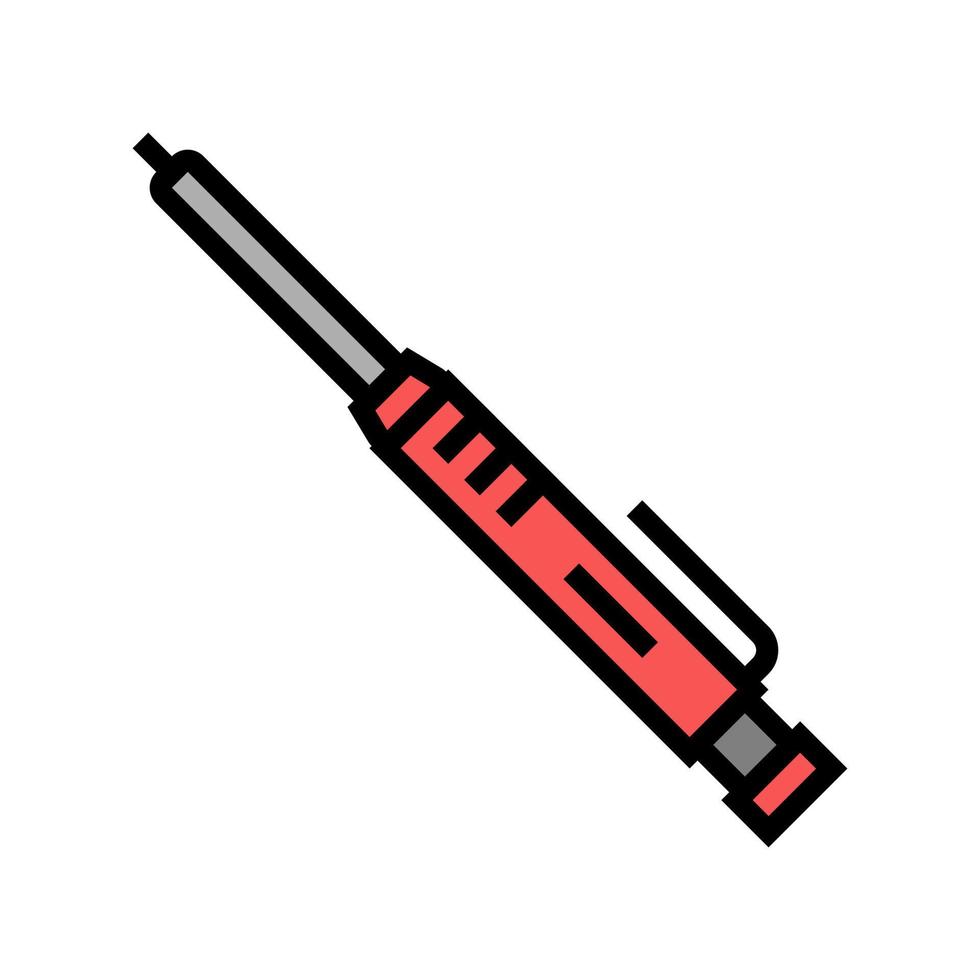ilustração vetorial de ícone de cor de carpinteiro de lápis vetor