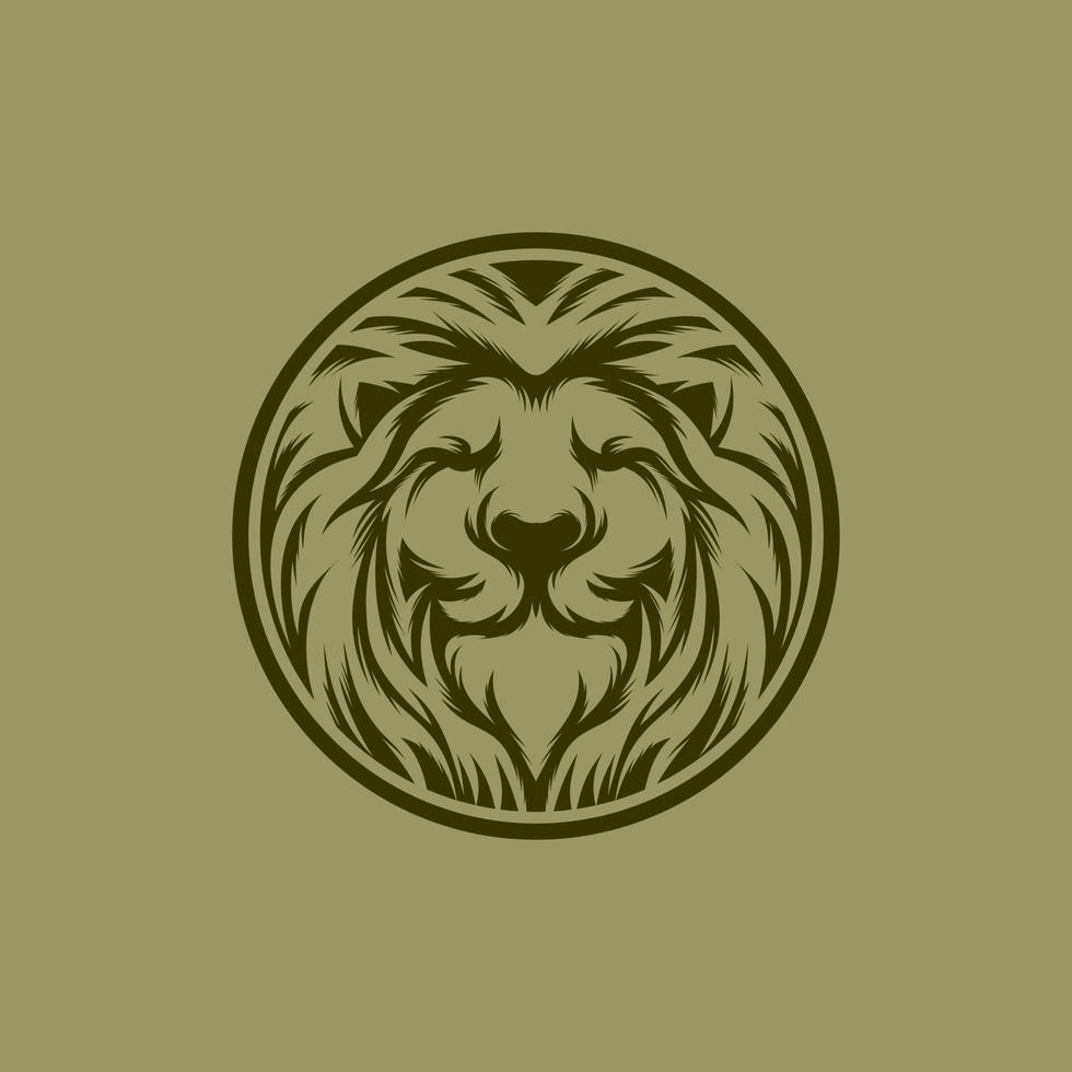 modelo de vetor de design de logotipo rei leão