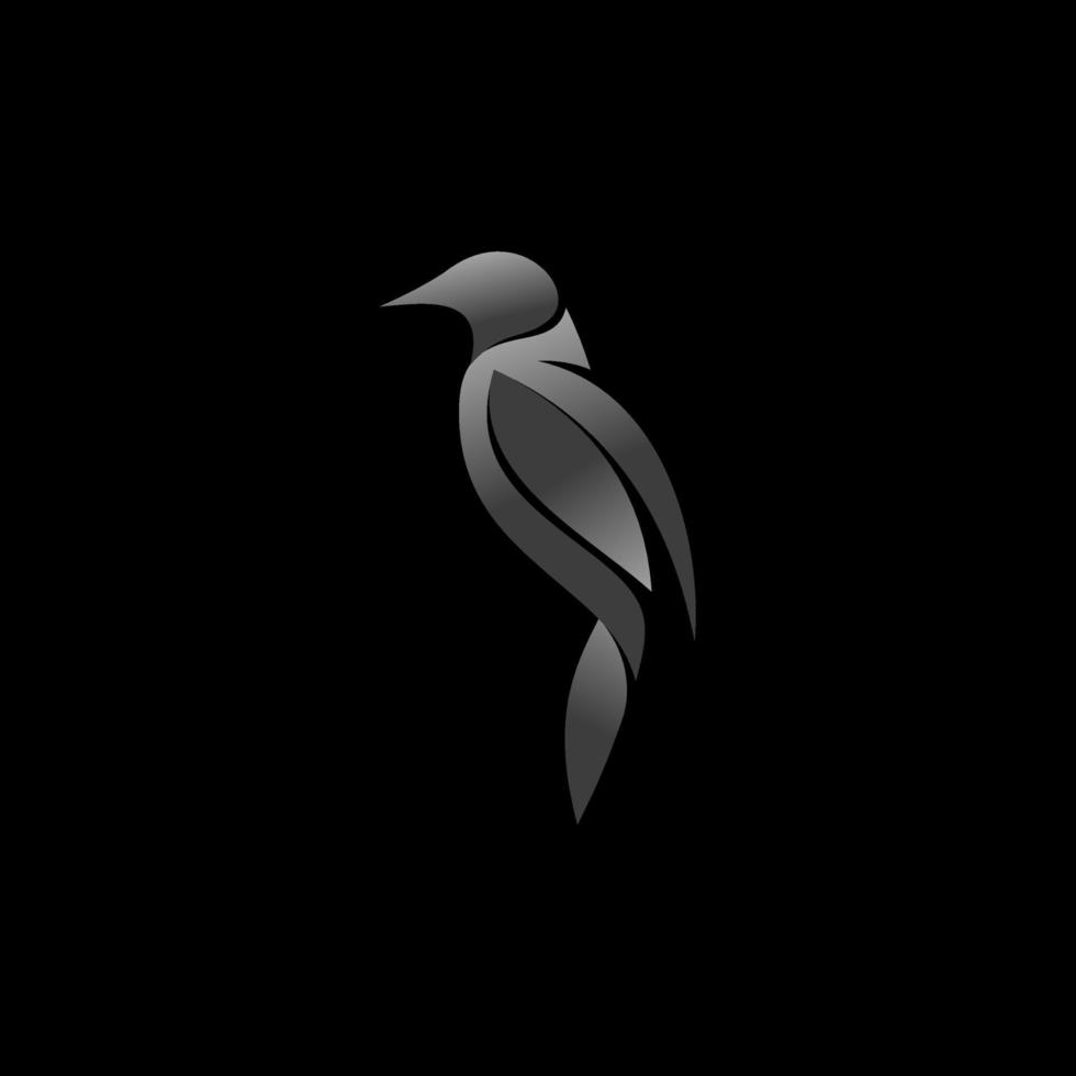 modelo de design de logotipo de pássaro vetor