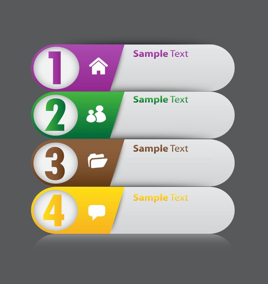 modelo de caixa de texto moderno, banner de infográficos vetor