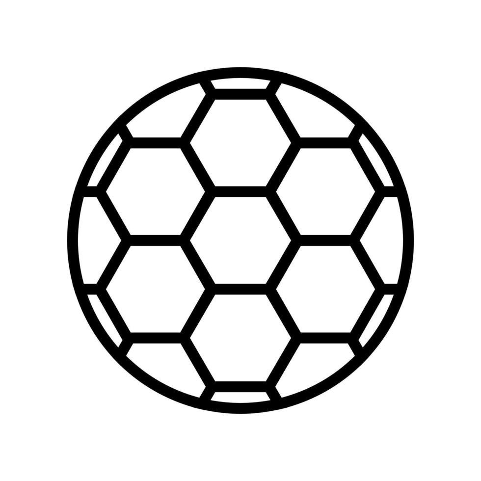 ilustração vetorial de ícone de linha de futebol de bola vetor