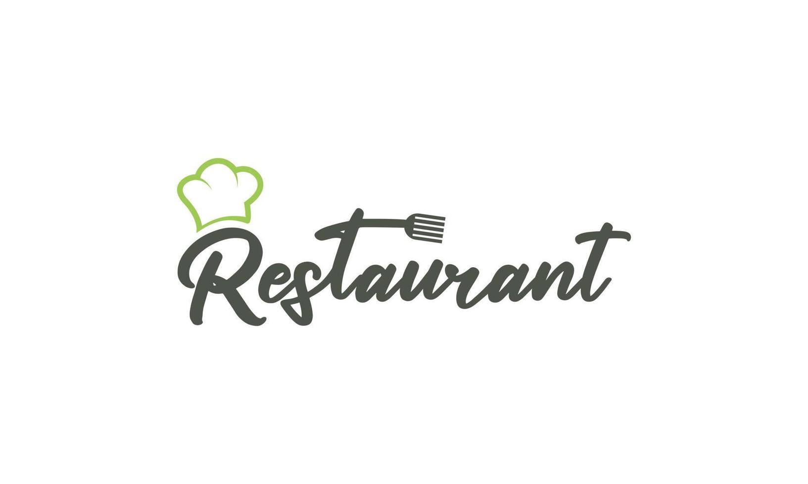 vetor de modelo de design de logotipo de restaurante